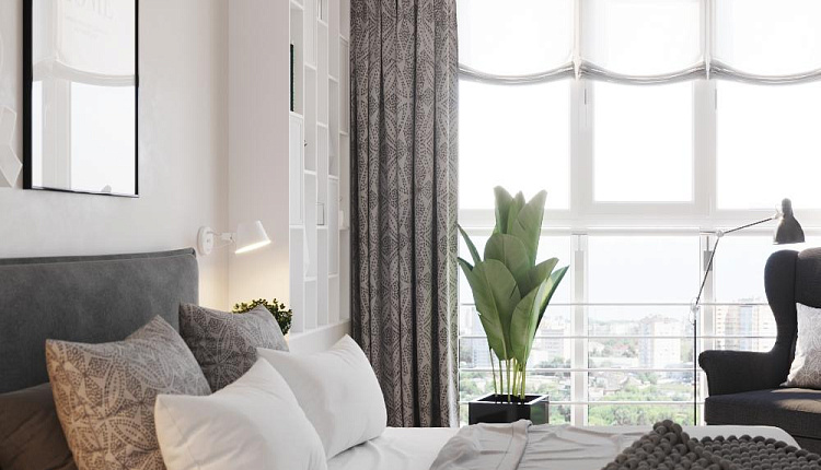 Спальня по проекту @designstudio09. ЖК Прилесный  